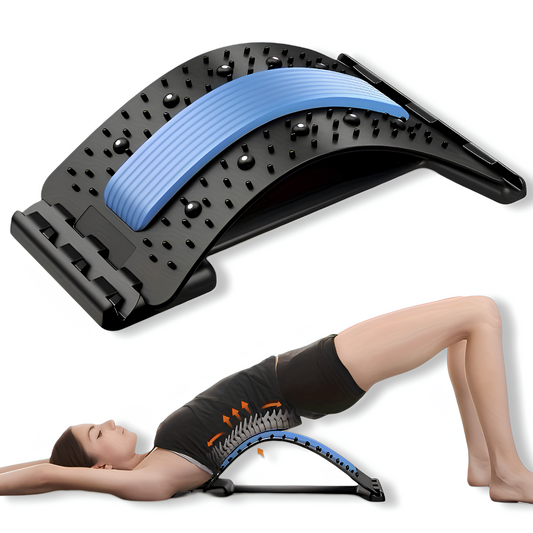 Appareil d'étirement dos ergonomique - Réglable et massant