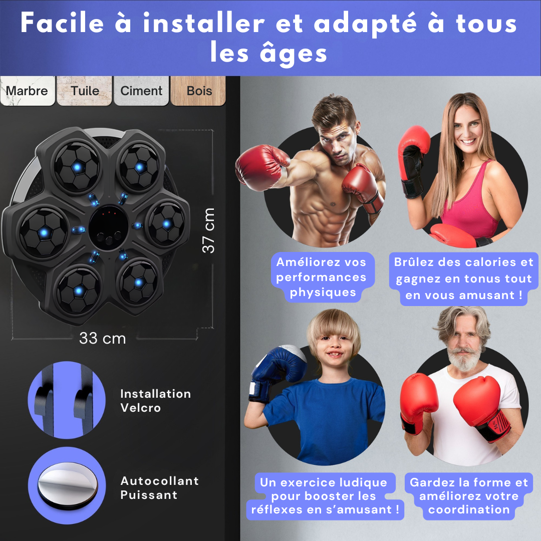 Music Boxing Machine pour Enfants - Nouveauté 2025