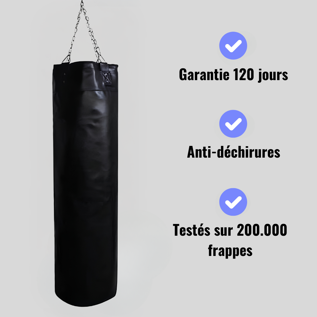 Sac de frappe Professionnel Cuir PU - 150cm