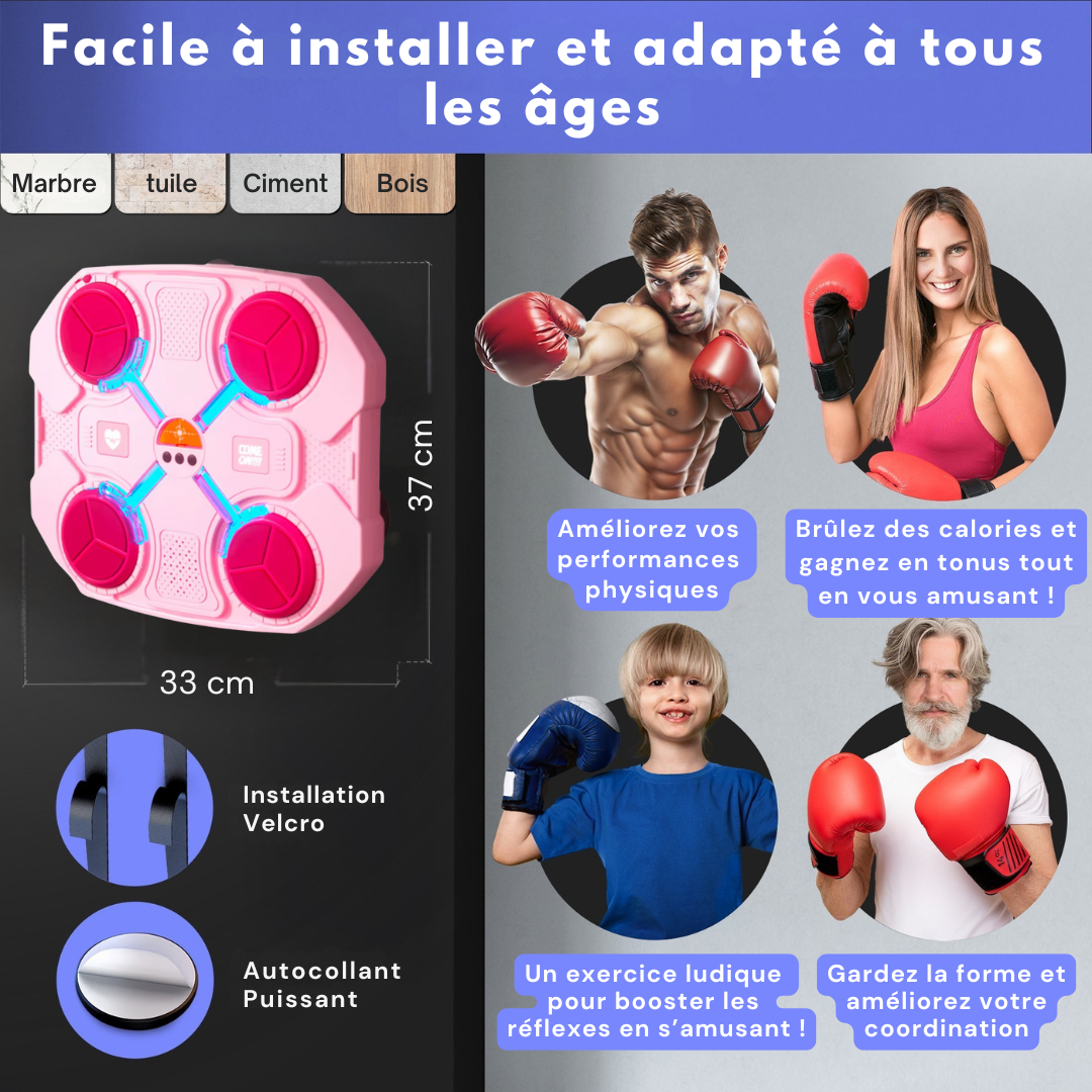 Cible de Boxe Musical Intelligent