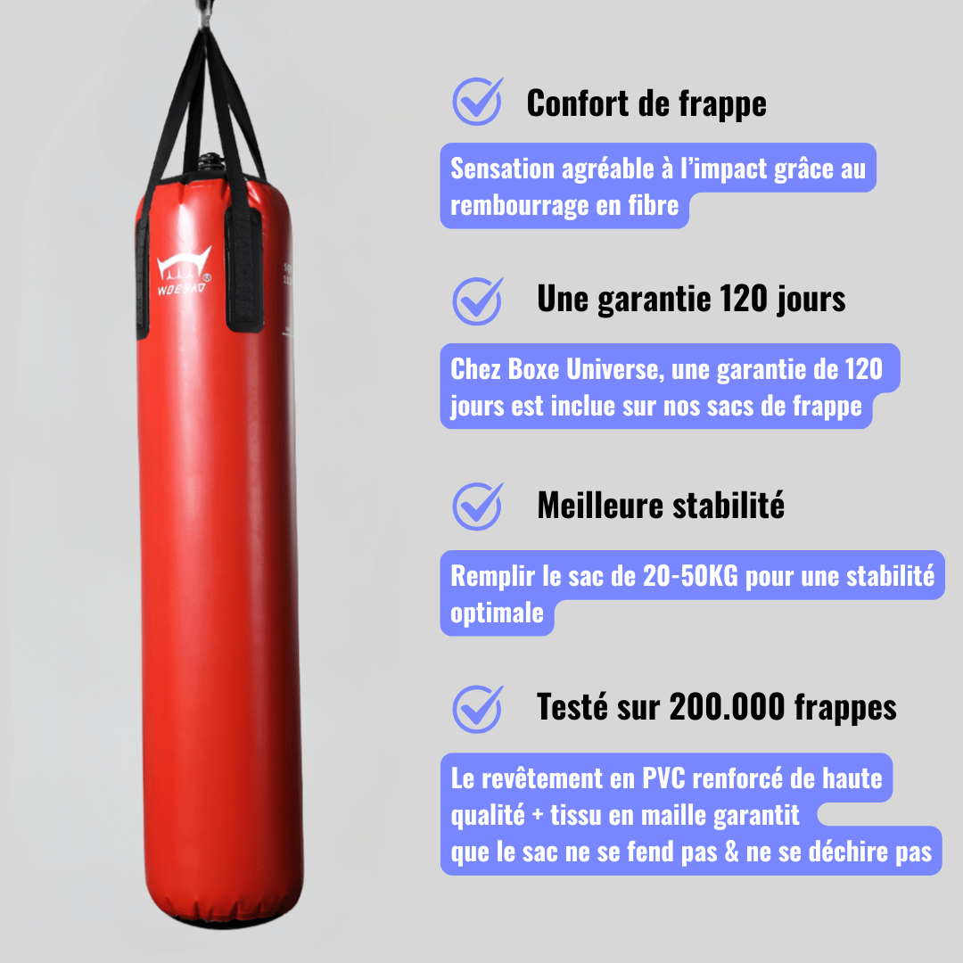 Sac de Frappe Suspendu Professionnel 180cm