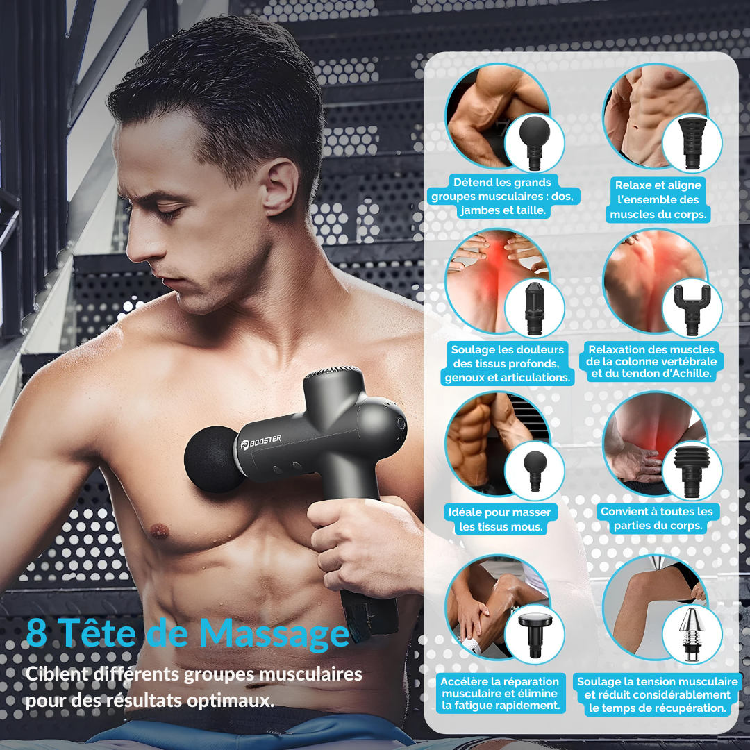 Pistolet de Massage Professionnel - Booster