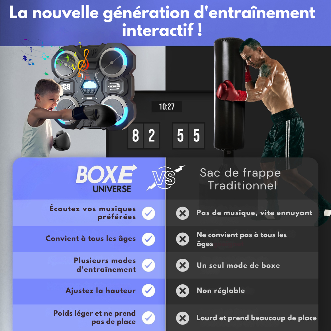 Cible Murale Musicale Boxe pour Enfants