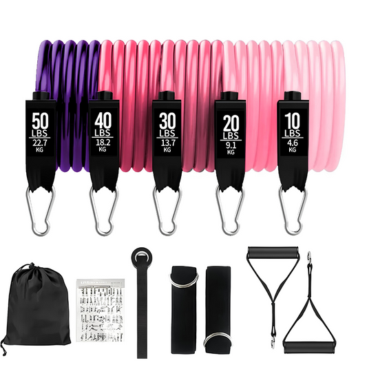 Kit d'Élastiques de Résistance – Entraînement Complet à la Maison