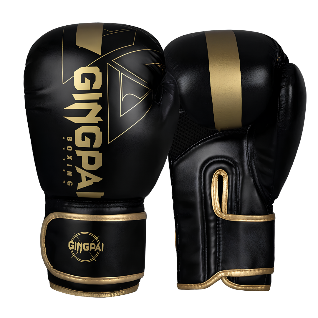 Gants de Boxe Ultra Confortables Noir et Or