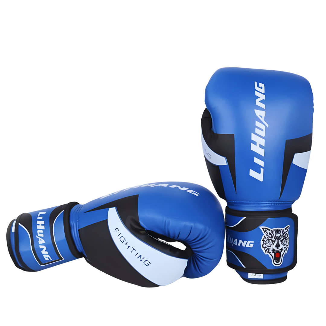 gants de boxe sport de combat bleu