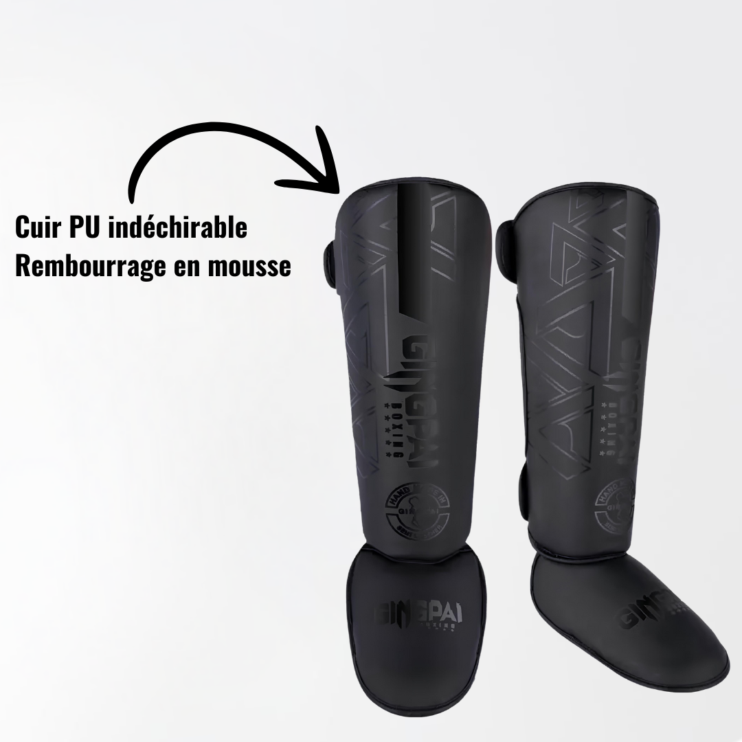Protège-Tibias Boxe et Sport de Combat Confort