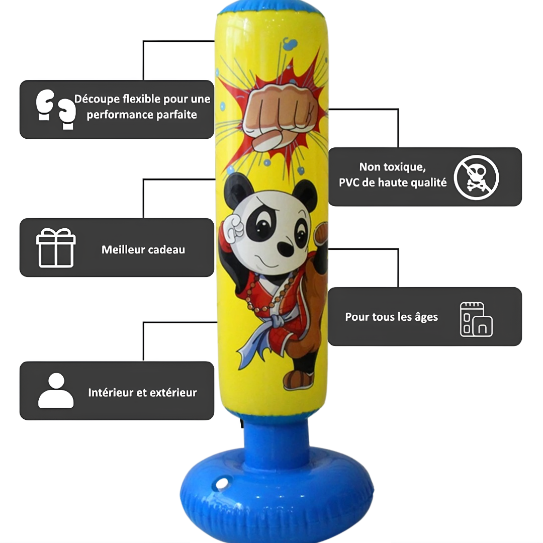 Punching ball Gonflable Pandas pour Enfants