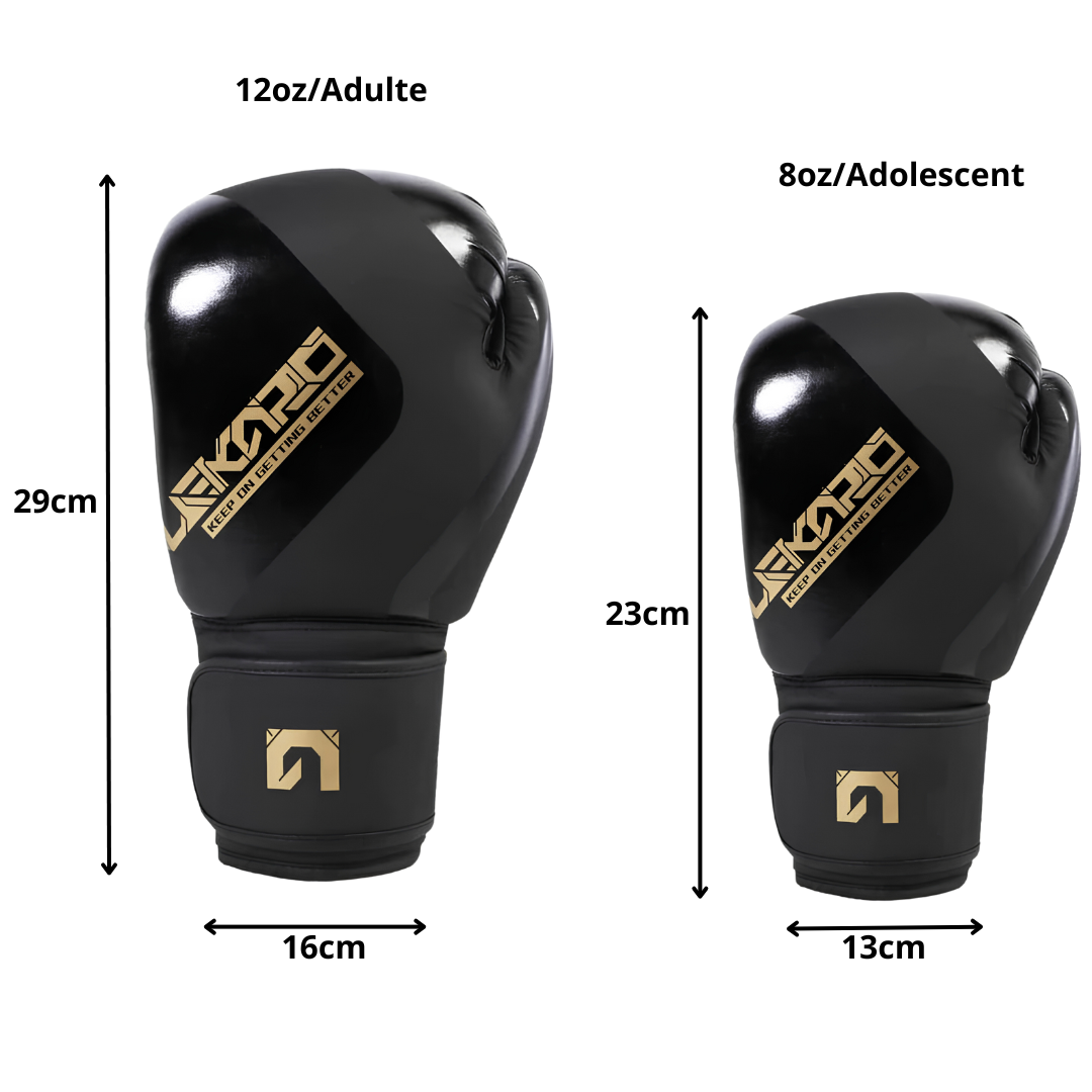 Dimensions Gants de Boxe pour Débutant et Professionnels