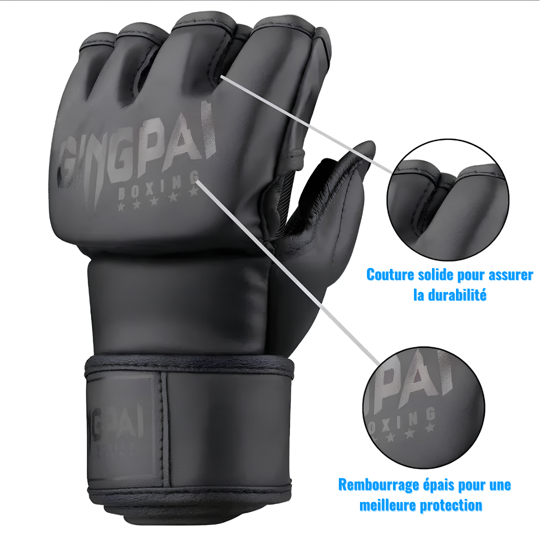 details techniques Gants MMA avec Rembourrage