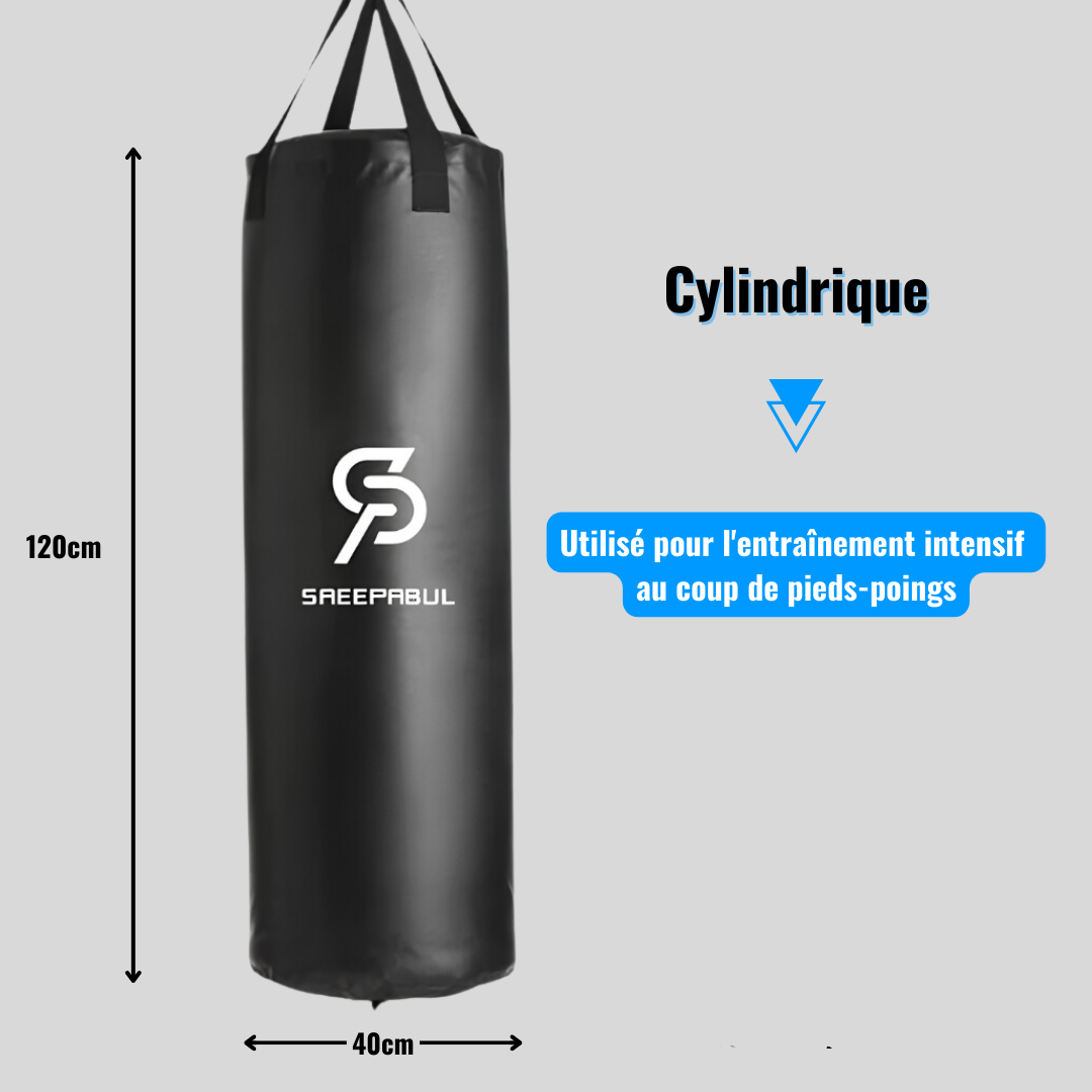 Sac de Frappe Suspendu Boxe 120cm