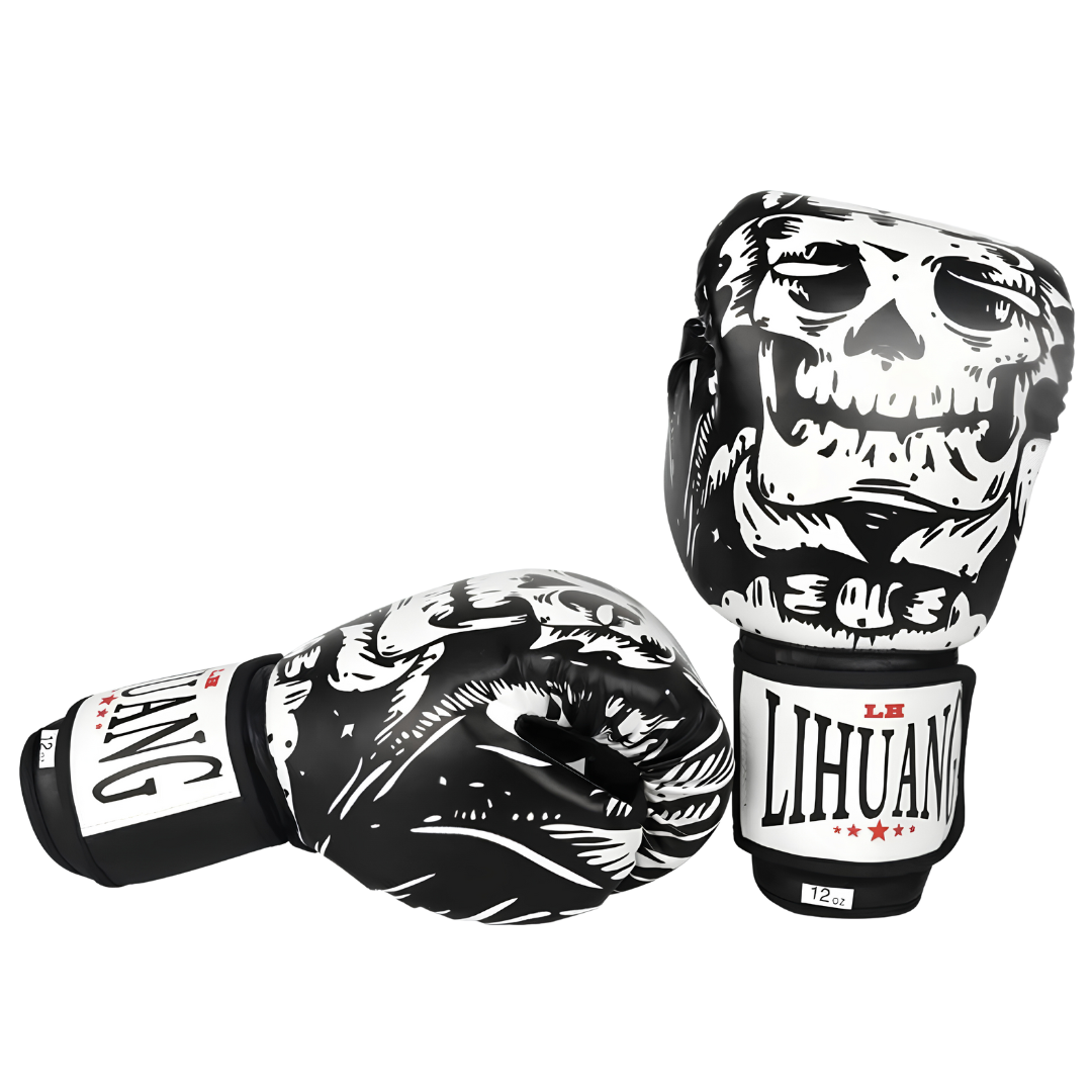 gants de boxe sport de combat tete de mort