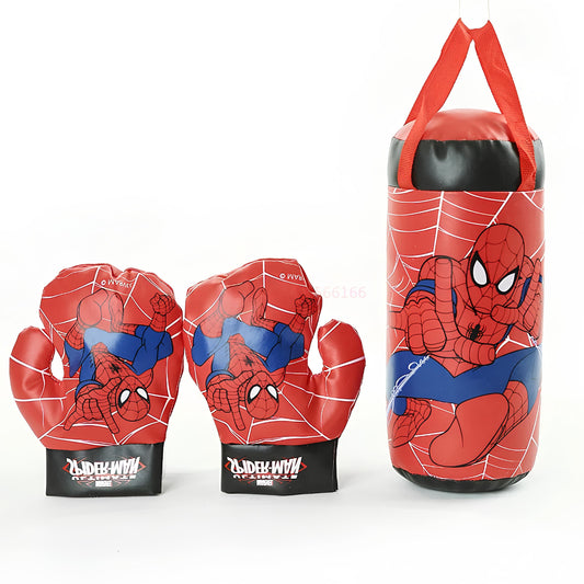 Sac de Frappe pour Enfant Super Héros + Gants de Boxe