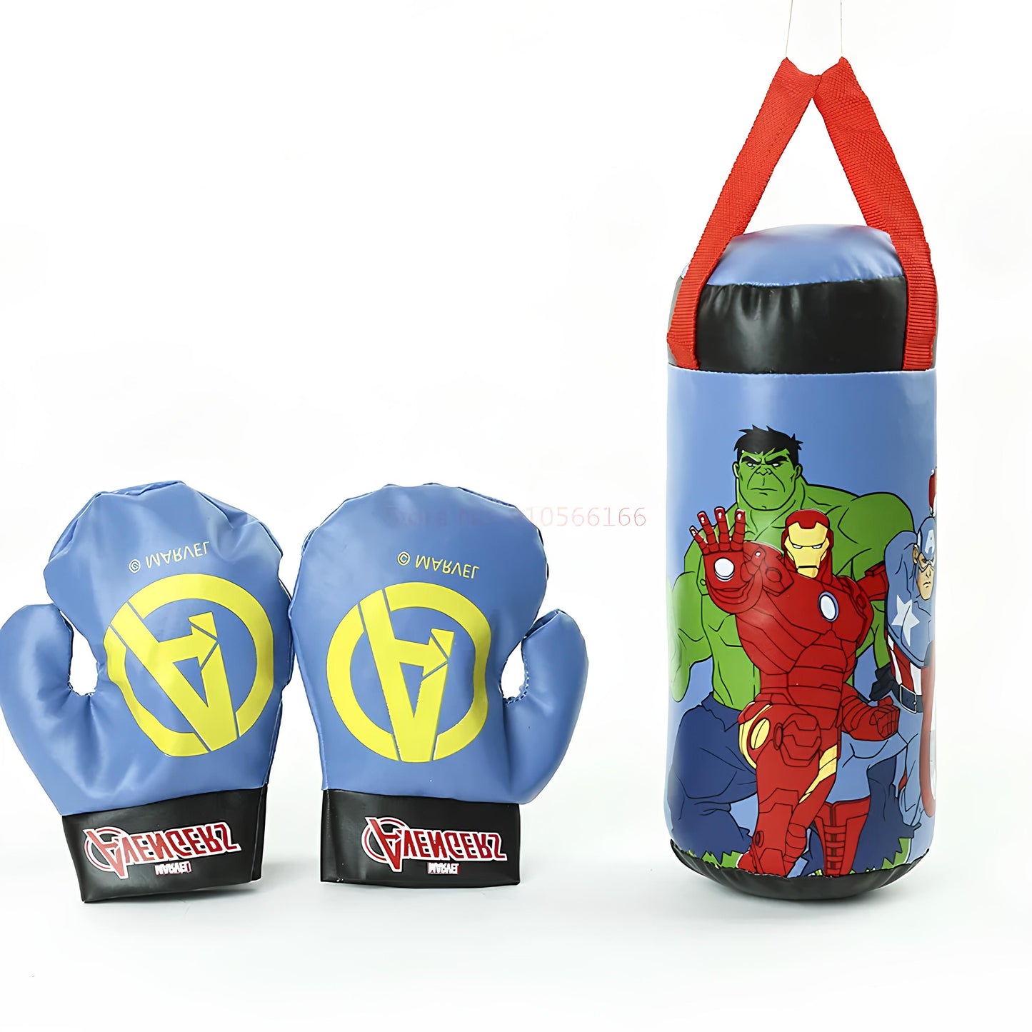 Sac de Frappe pour Enfant Super Héros + Gants de Boxe