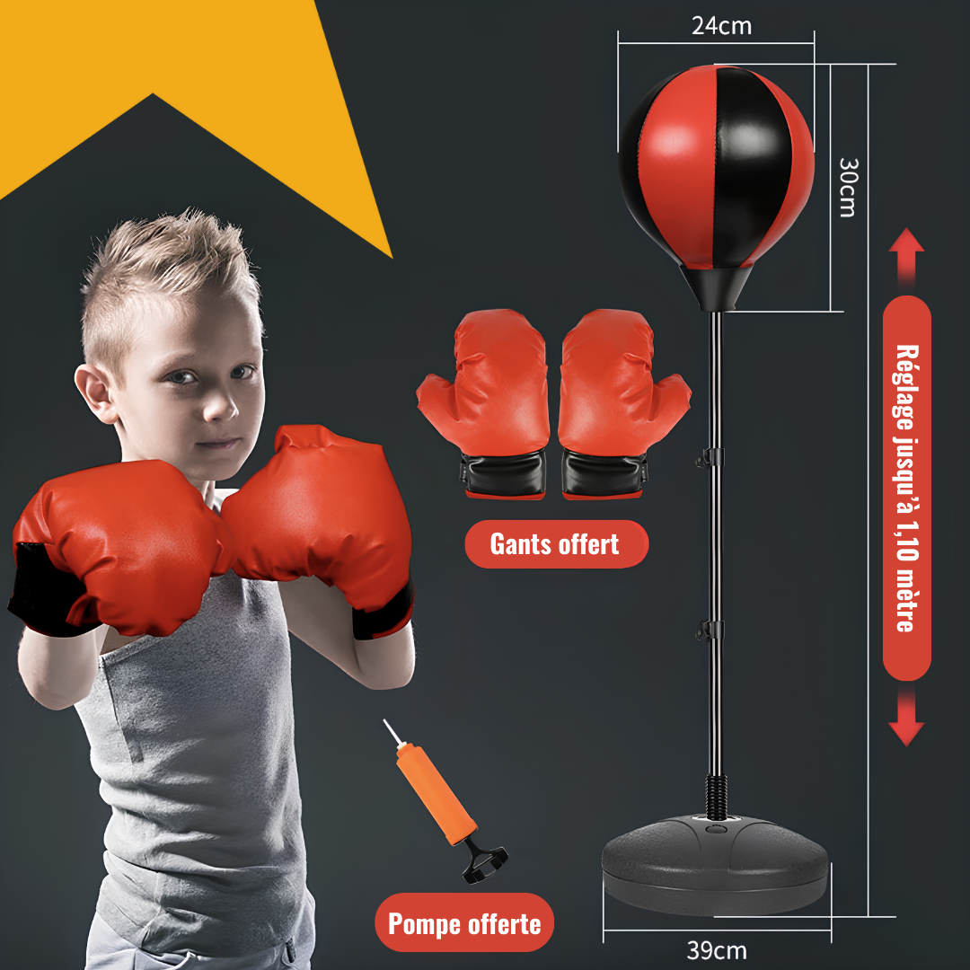 package complet avec le punching ball sur pied